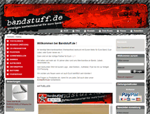 Tablet Screenshot of bandstuff.de
